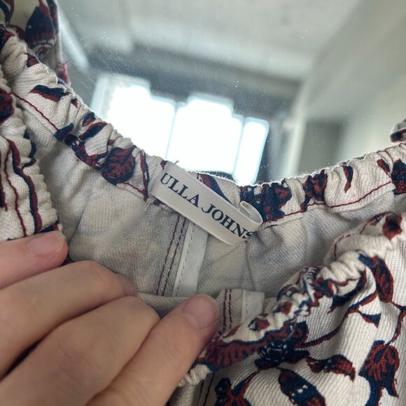 Ulla Johnson Floral Jumpsuit in Burgundy and White - Picture 12 of 13